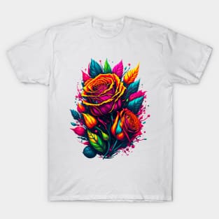 Splash Roses T-Shirt